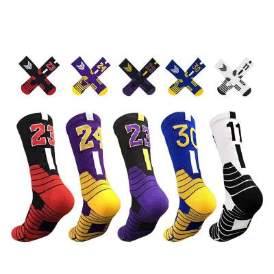 China Professional Wholesale Super Antibacterial Kobe Basketball Socks Elite Thick Star Sports Knocks Skateboard Non-Slip Towel Bottom Sock for sale