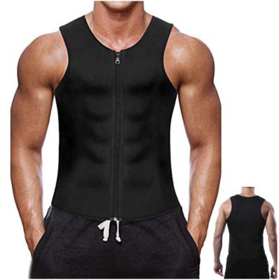 China 2021 New Men's Wholesale Anti-Shrink Black Casual Workout Half Open Vest Men's Fitness Zipper Vest for sale