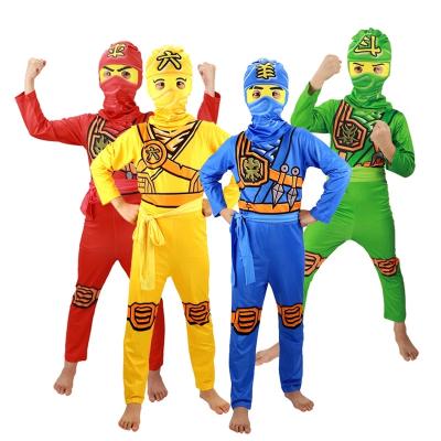 China Holiday Party Costume Hot Sell Ninja Clothes Superhero Streetwear Suits Christmas Party Sets 3PCS/SET Halloween Ninjag0 Cosplay Costumes Boy Overalls for sale