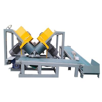 China Modern Irregular Stone Thin Veneer Cutting Powerful Stone Saw Machine With Double Blades for sale