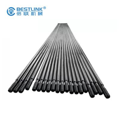 China Construction worksÂ   Extension Threaded Drill Rod Hex Rock Drill Steel Angler Rod R32-H35-T38 for sale