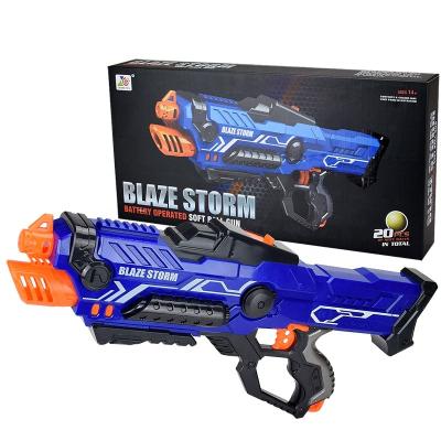 China Soft Toy Blaze Electronic Storm Bullet Gun Toy Kids Gun Toys Electric Blaze Blaster Gun for sale