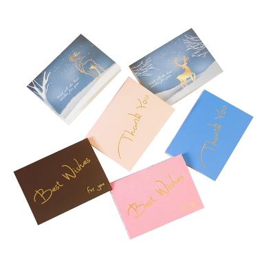 China China Factory Price UV Spot Logo Valentine Thank You Card Printing Custom Greeting Cards for sale