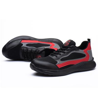 China OEM Logo Breathable Casual Shoe Lightweight Anti-Slip Sports Safety Sneakers Work Shoes for sale