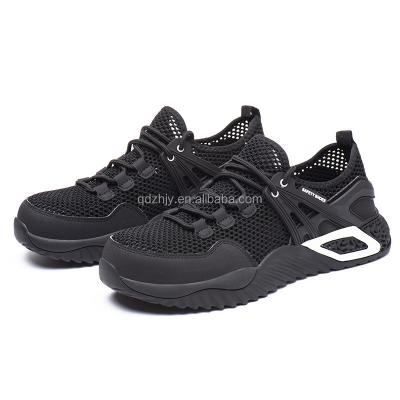 China Anti-skid Steel Indestructible Slip Resistant Toe Dropshipping Construction Sneakers Lightweight Safety Shoes for sale