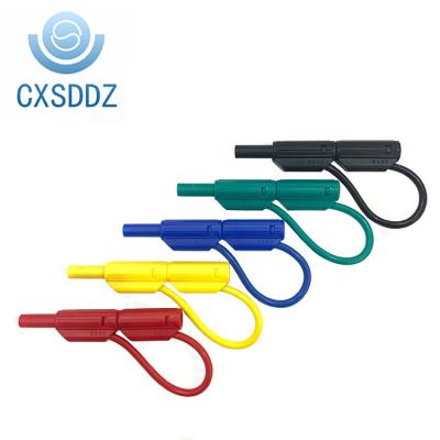 China CXSDDZ-S302 Copper 3mm Wrapped Banana Plug Test Leads Stackable Instrumentation Cable for sale