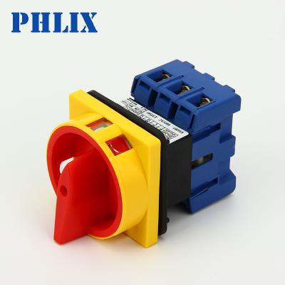 China Rotary Isolator Switch Change Selector Switch Load Cutoff AC Isolator Switch 64*64mm en venta