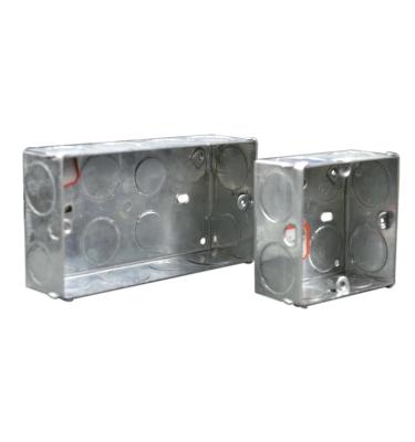 China Steel PHLIX galvanized box /wiring accessories 25mm/35mm/47mm/Metal steel wiring junction boxes for sale