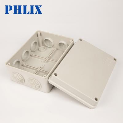 China Protect and connect wires ABS waterproof enclosure junction box plastic outdoor surveillance sealing box to grommets S150 150*110*70mm for sale