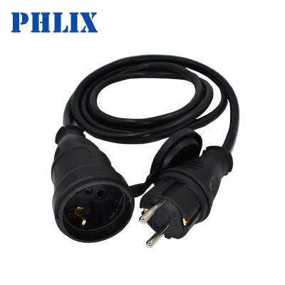 China Industrial Russia Plug Euro Schuko Plug Type F Plugs German Rubber Plug for sale