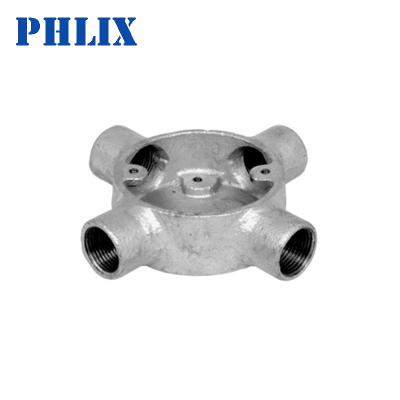 China Steel GALVANIZED STEEL MALLEABLE CONDUIT INTERSECTION BOXES for sale