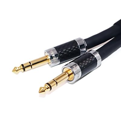 China Microphone STEREO Low Noise 6.3mm Microphone Cable 6.35mm to 6.35mm mini 1/4 aux. for sale