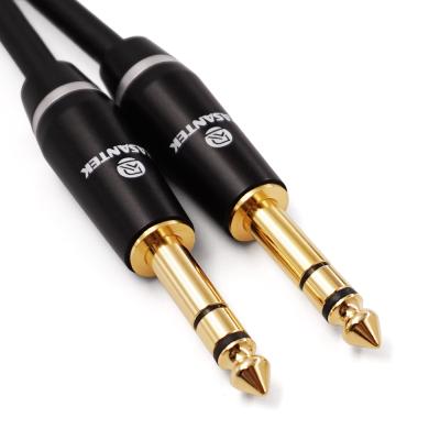 China Stereo from RASANTEK 6.35mm microphone to aux cable. 6.35mm Connector Cable Trim Microphone Head for sale