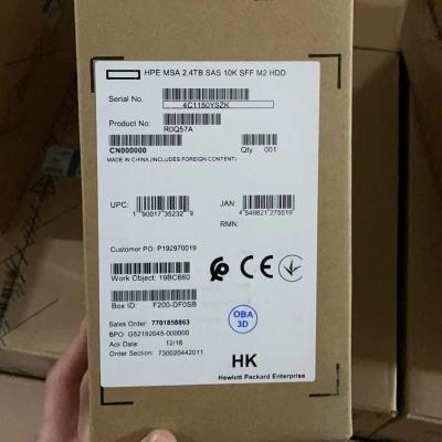 China HPE MSA 2.4TB SAS 12G 10K SFF HDD R0Q57A R0Q57A for sale