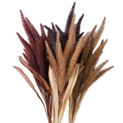 China Indoor Decoration Plants Artificial Fake Pampas Grass Artificial Dried Flowers For Wholesale for sale