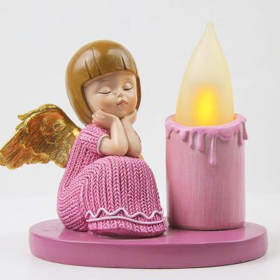 China Europe Hot Sale Miniature Girl Resin Mini Figurines Cute Crafts Ornaments Fairy Home Decorations for sale