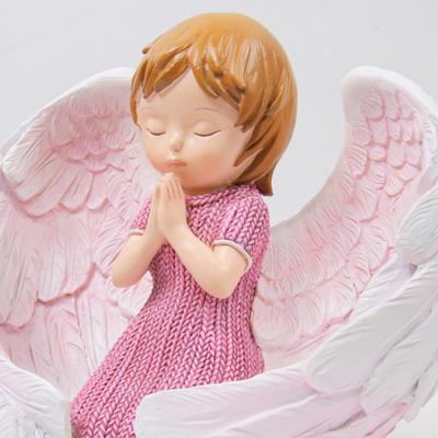 China Europe Style European Polyresin Angel Prayer Figurine For Ornaments Decoration Home Luxury for sale