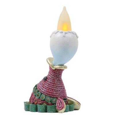 China Europe polyresin sculpture with led flame light resin souvenir chinese fish head statues for sale for sale