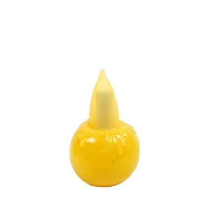 China Wholesale Morden Party Decoration 5.5 Inch Round 3d Yellow Flickering Flameless Led Candle for sale