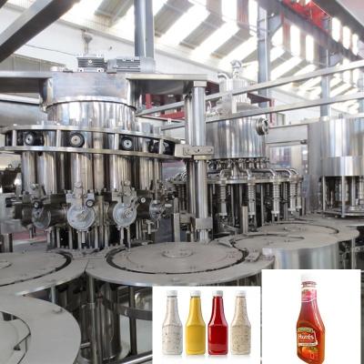 China Automatic Salad Sauce Ketchup Sauce Piston Beverage Filling Capping Production Line for sale