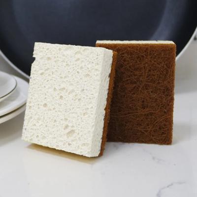 China Environmentally Friendly Sisal Cellulose Sponge Sponges Scouring Pads Kitchen Cellulose Wood Pulp Sponge for sale