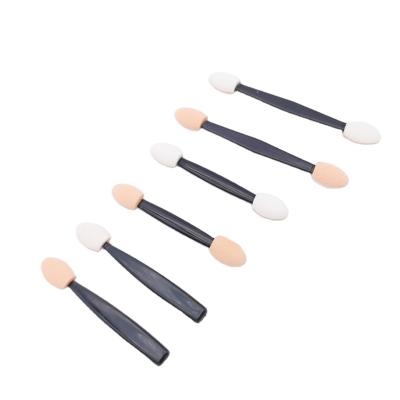 China Eco-friendly Soft Double Head Eyeshadow Stick Sponge Eye Makeup Brush Tool Shadow Applicator for sale