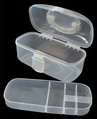 China 29506 Viable Hot Selling 2 Tier Opens Plastic Storage Box Art Tools Storage Makeup Organizer Box for sale