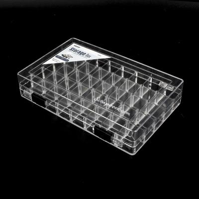 China 21975 40 Compartment Clear Plastic Storage Box Dauber Organizer High Sustainable Case for sale