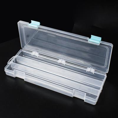 China Storage 29579 Brush Needle Storage Box Pencil Case Tool Storage Box 3 Compartments With Hanger for sale