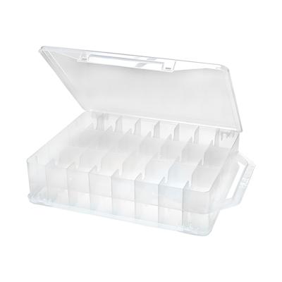 China 29537 Viable Double Sided Wire Organizer Blind Toy Storage Box With 46 Slots for sale