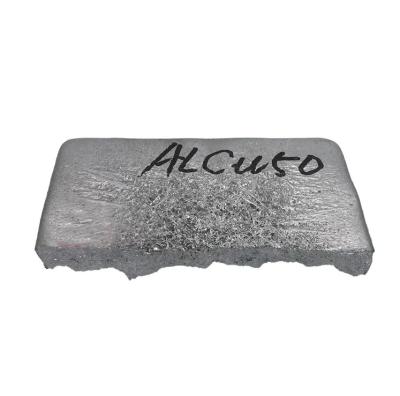 China Aluminum Alloy Parts Copper Master Alloy Copper Aluminum Alloy AlCU50 Middle Alloy Ingot Or Lump for sale