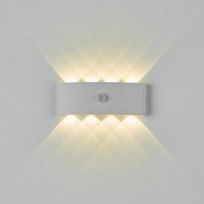 China Wall Light Polycarbonate Led Indoor Aluminum Indoor Lighting Through The Wall Waterproof Light Outdoor Garden Wall Lamp for sale