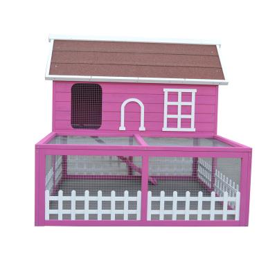 China Hutches wholesale of the beautiful large viable pink space Bunny Cage for sale