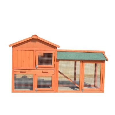 China Viable Classical Chinese Fir Wood Hutch Rabbit Cage Rabbit House For Sale for sale