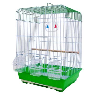 China Large viable birdcage culture of parrots aviary tiger skin parrot cage birdcages for iron decoration with dropshipping for sale