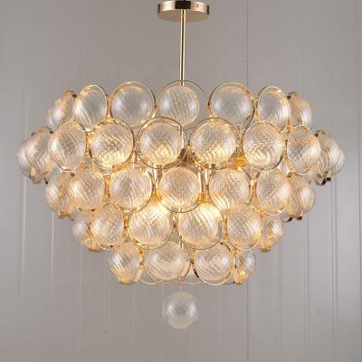 China Big Size LED Modern Luxury Crystal Drop Chandelier For LED Chandelier for sale