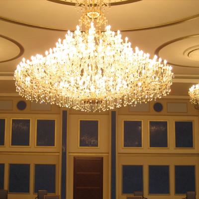 China Hotel 2018 Newly Crystal Chandelier Lighting Indoor Brass Pendant for sale