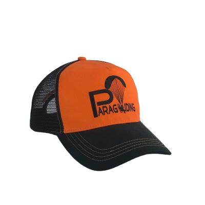 China Custom Made COMMON Embroidered Printed Logo Trucker Cap Wholesale 5 Panel Sports Baseball Mesh Hat for sale