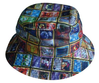 China Professional Custom 20years Character Microfiber Full Sublimation Printing Bucket Hat for sale