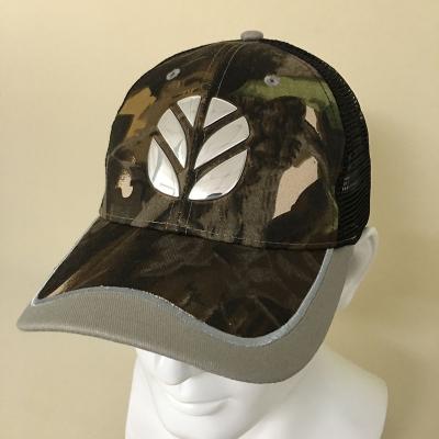 China Wholesale Camouflage Mens Orange Patch 5 Panel Hat Female Two Tone Custom Trucker Hats Mesh Customized by COMMON for sale