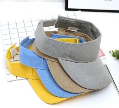 China Wholesale Picture Stock Empty Red Navy Yellow Orange White Sun Visor Hat for sale