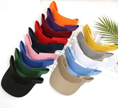 China Wholesale Image Stock Empty Red Navy Yellow Orange White Sun Visor for sale