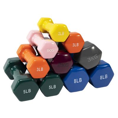 China Neoprene HEALTH Dumbbell ASKONE Home Use Hex Dumbbells Rubber Covered Dumbbells for sale