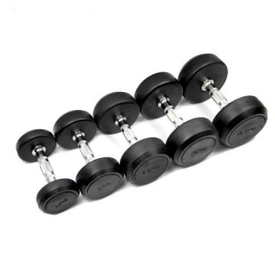 China Wholesale Competitive Price Hex Dumbbell Rubber Gym Fitness Covered Dumbbell Rubber for sale