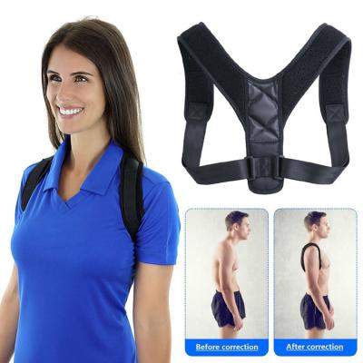 China Wholesale Breathable Upper Back Corrector For Men Women Shoulder Brace Posture Corrector Band Clavicle Back Straightener Support Band for sale