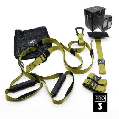 China Home use p3 home gym trainer adjustable exercise sling straps fitness suspension trainer for sale