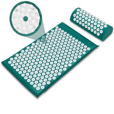 China Comfortable High Quality Yoga Nails Foot Massage Acupressure Mat And Pillow Set for sale