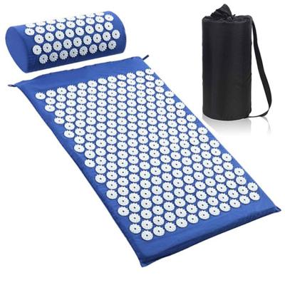 China Comfortable Accupressure Mat And Pillow Set For Back Neck Pain Relief And Muscle Relaxation for sale