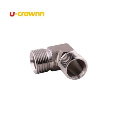 China Carbon Steel SS314 / 316 Bsp Male Thread Elbow Forged Fittings OEM Services Hydraulic Adapter for sale