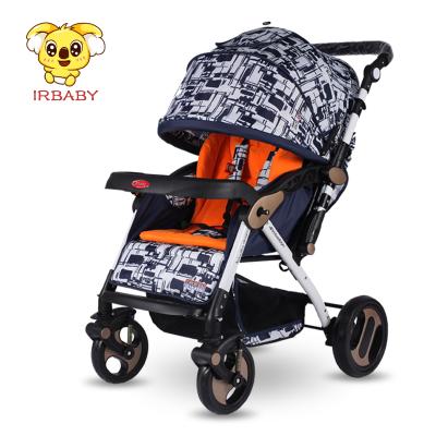 China 2017 High Landscape Luxury Aluminum Alloy Eco-friendly Pram 2 Foldable Baby Strollers/Baby Stroller in 1 for sale